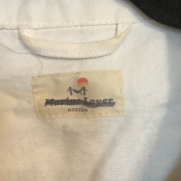 Marine Layer White jean jacket 🌸 SHIPS FREE - Picture 2 of 5